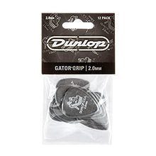 Load image into Gallery viewer, Jim Dunlop Gator Grip Standard 2.0mm Black Guitar Picks (417P2.0)
