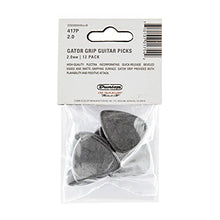 Load image into Gallery viewer, Jim Dunlop Gator Grip Standard 2.0mm Black Guitar Picks (417P2.0)
