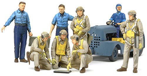 Tamiya Models World War II US Navy Pilots with Moto-Tug