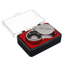 Load image into Gallery viewer, KINGMAS Pocket Jewelry Loupe 30x 21mm Jewelers Eye Magnifying Glass Magnifier
