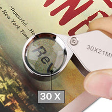 Load image into Gallery viewer, KINGMAS Pocket Jewelry Loupe 30x 21mm Jewelers Eye Magnifying Glass Magnifier
