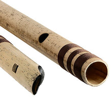 Load image into Gallery viewer, Indian Bansuri Bamboo Flute Set - Includes 2 Flutes: Fipple &amp; Transverse - Indian Musical Instruments for Professional Use
